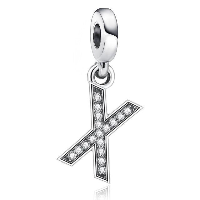 PCHARM4066$X LETRA X PANDORA PLATA 9.25