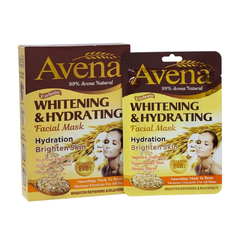 MASCARILLA FACIAL DE AVENA BLANQUEADORA E HIDRATANTE, ACIDO HIALURONICO, VITAMINA E Y B3, HIDRATACION INTENSIVA PARA EL ROSTRO PIEL SALUDABLE FRUIT OF THE WOKALI PROFESSIONAL CARE 30ML