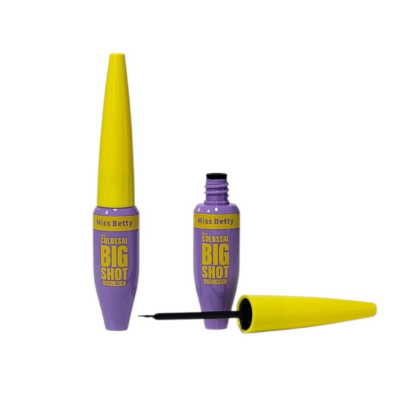 DELINEADOR DE OJOS LIQUIDO MISS BETTY THE COLOSSAL 6G (DUPE DE MAYBELLINE)  IMPERMEABLE 24H, EXTREMADAMENTE OSCURO