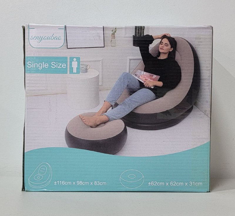 SOFA INFLABLE RECLINABLE, PLEGABLE COMODO INDIVIDUAL