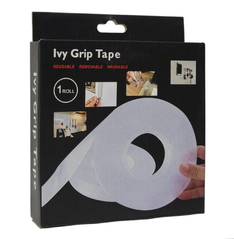 CINTA TAPE DOBLE CARA DE AGARRE FUERTE DE GEL, IDEAL PARA COLGAR CUADROS Y CARTELES ETC IVY GRIP