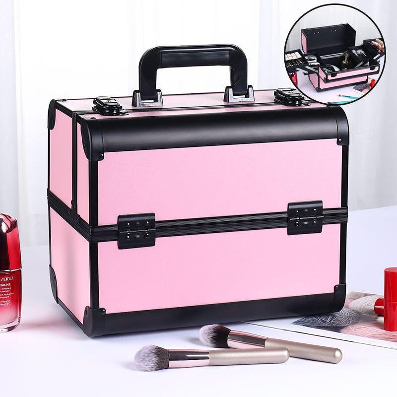 ESTUCHE ORGANIZADOR PROFESIONAL PARA MAQUILLAJE COSMETIQUERA