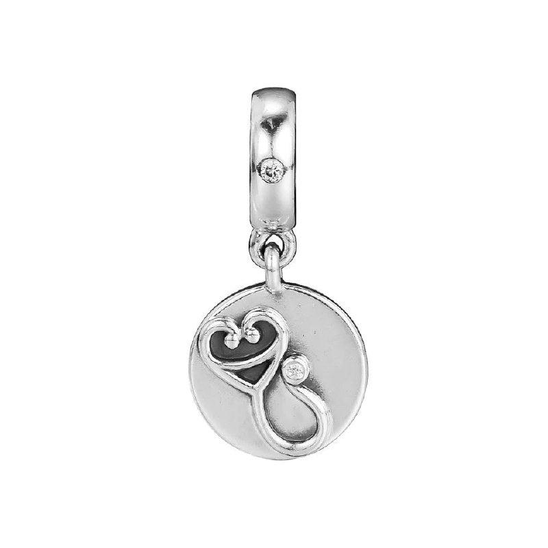 PCHARM4086 FORMA ESTETOSCOPIO PANDORA PLATA 9.25