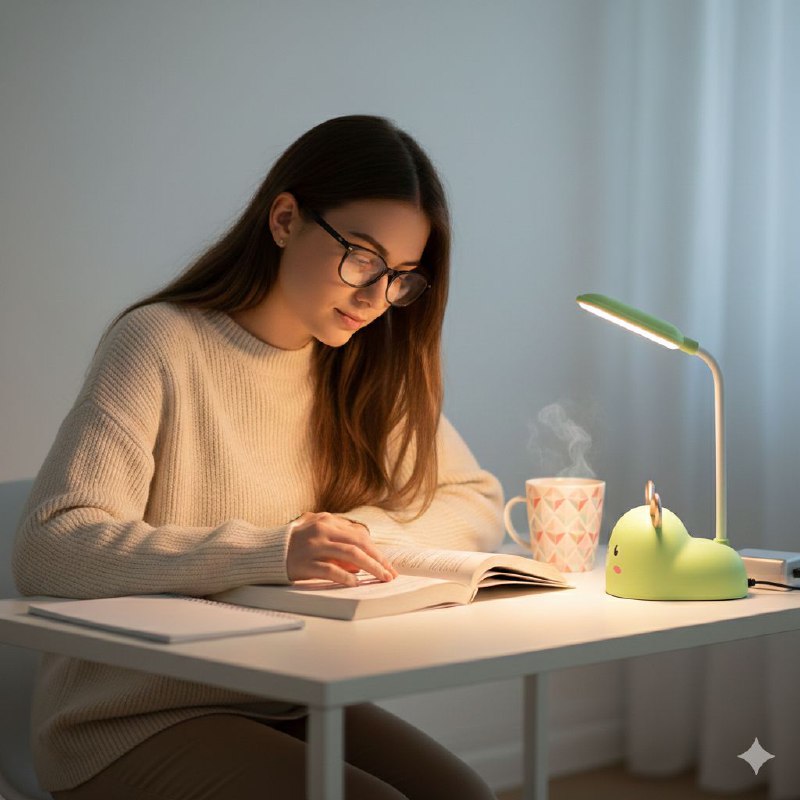 LAMPARA PEQUEÑA LED DE MESA ADORABLE LED LITTLE TABLE LAMP 23X8CM, 4 COLORES