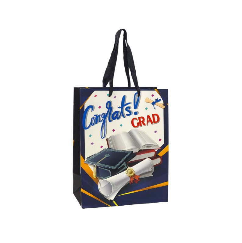 BOLSA DE REGALO GRADUACION PEQUEÑA 18X10X23CM
