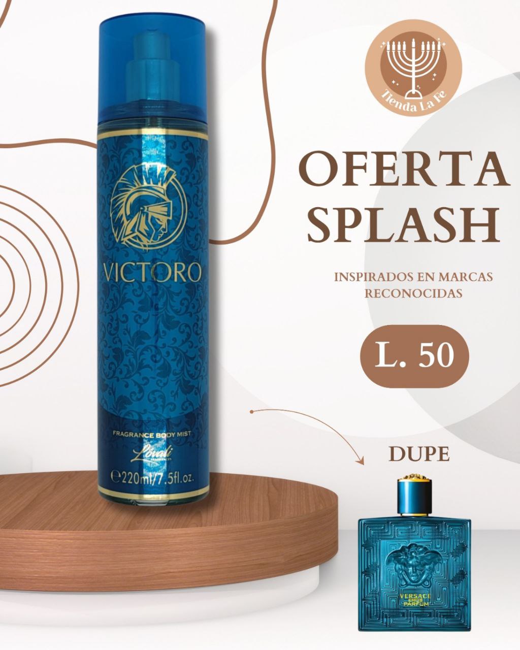 SPLASH LOVALI VICTORO 220ML (H) (DUPE VERSACE EROS)