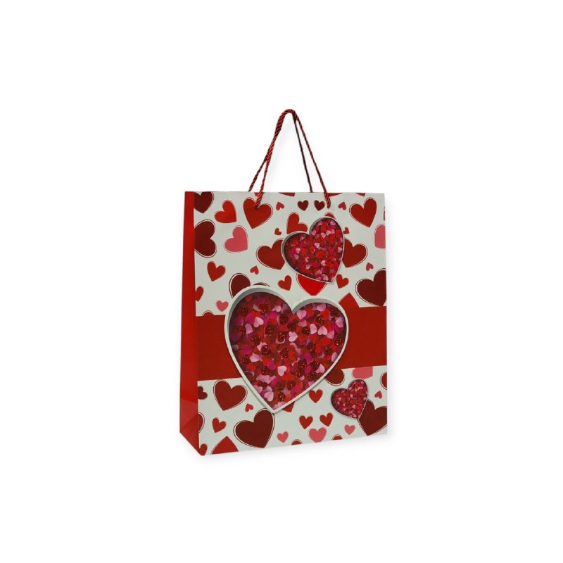 BOLSA DE REGALO PEQUEÑA 18X10X23CM SAN VALENTIN
