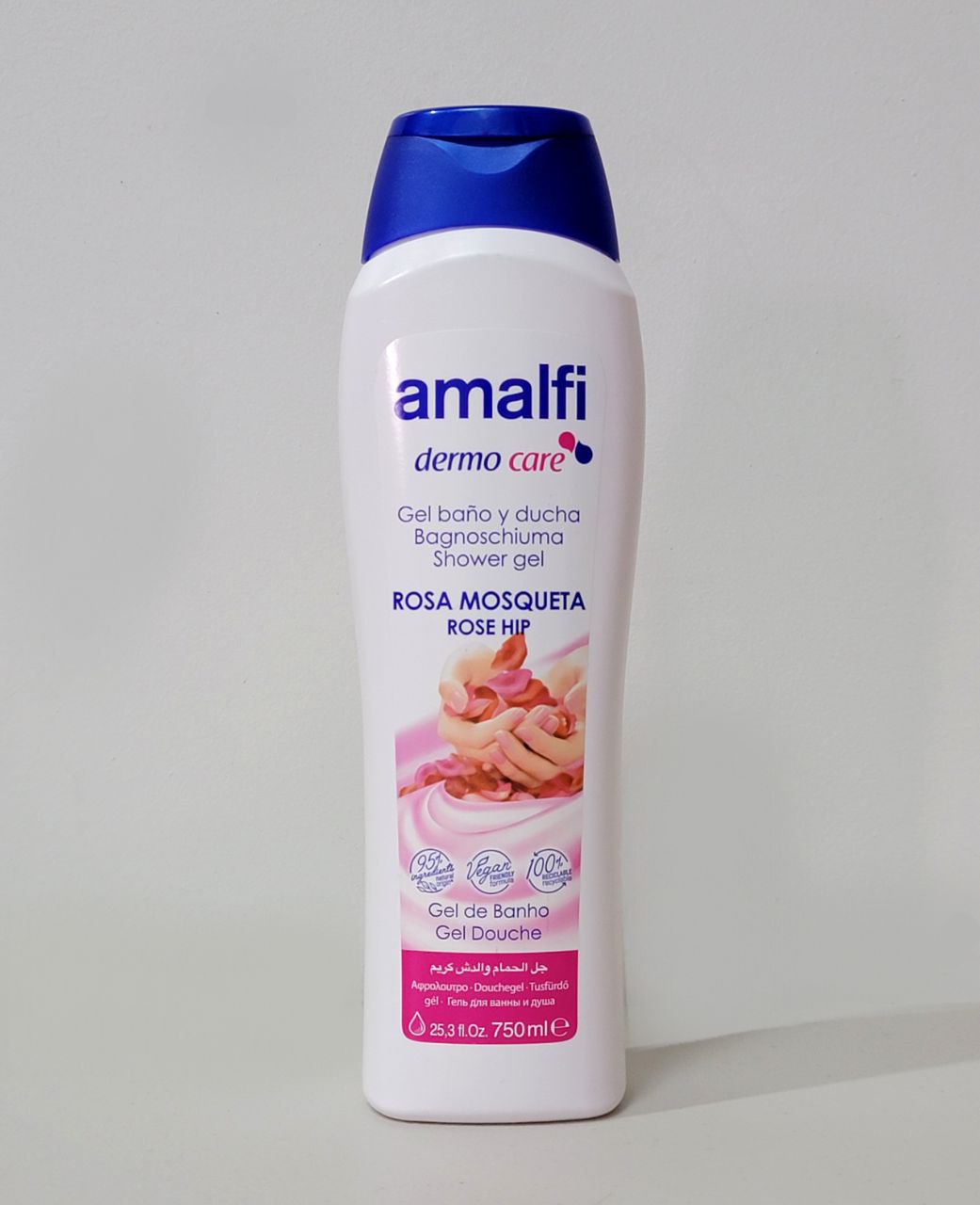 GEL DE DUCHA DE ROSA MOSQUETA AMALFI DERMO CARE 750ML