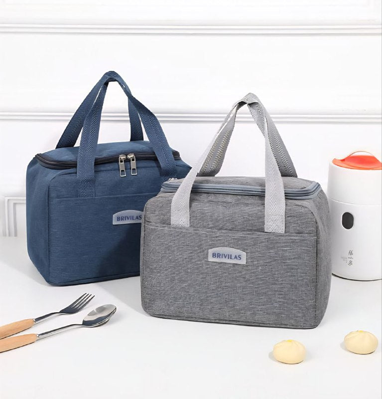 LONCHERA TERMICA PORTATIL PARA ALIMENTOS, FACIL DE LLEVAR 4 COLORES 25X18CM