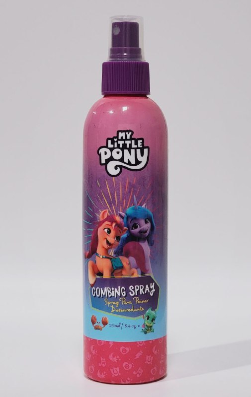 SPRAY PARA EL CABELLO, SPRAY PARA PEINAR CON FRAGANCIA PARA NIÑAS, DESENREDA Y DEJA EL CABELLO SUAVE Y MANEJABLE NEVADA KIDS MY LITTLE PONY 250ML