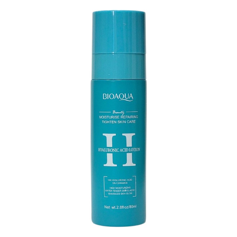 CREMA FACIAL LOCION DE ACIDO HIALURONICO HIDRATANTE 80G, REPARA Y FORTALECE LA PIEL, EQUILIBRA EL ACEITE Y EL AGUA DE LA PIEL, DEJANDOLA SUAVE, TERSA Y ELASTICA BIOAQUA