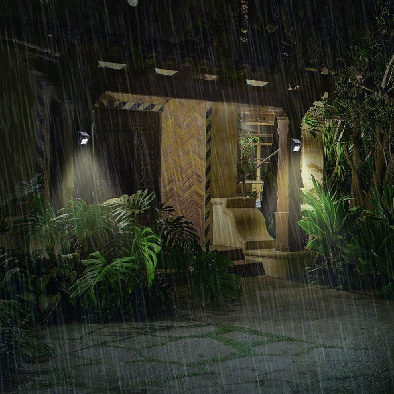 LUZ LED, SOLAR, LAMPARA DE PARED CON ENERGIA SOLAR, SENSOR DE MOVIMIENTO, GRAN ANGULO Y DISTANCIA SOLAR POWERED LED WALL