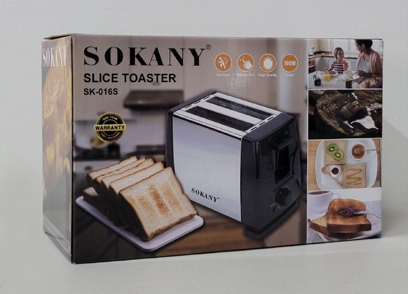 MAQUINA TOSTADORA DE REBANADAS ALTA CALIDAD 700W SK-016S SOKANY