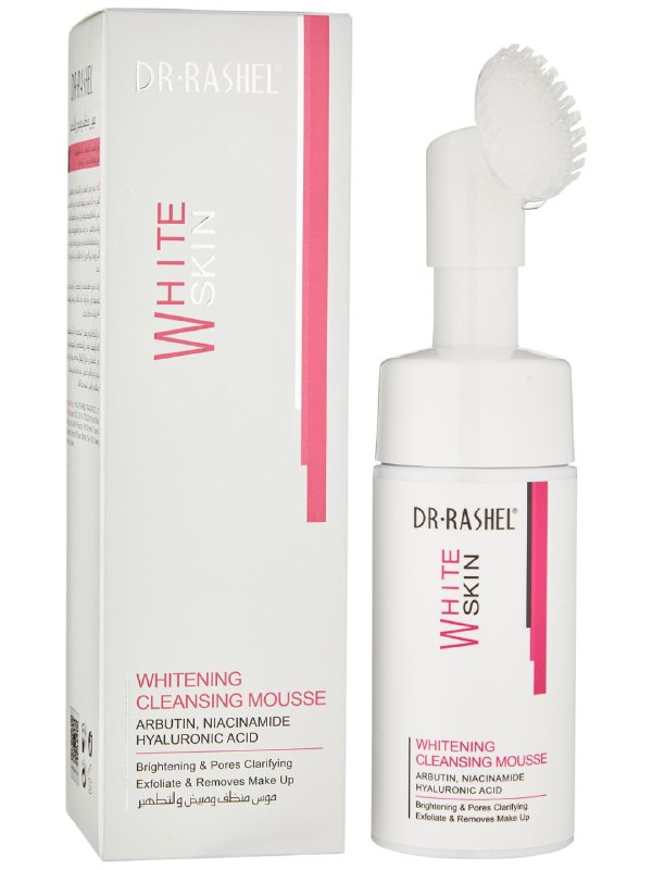 LIMPIADOR FACIAL EN ESPUMA BLANQUEADORA CON NIACINAMIDA, TONO DESIGUAL DE LA PIEL, LINEAS FINAS Y ARRUGAS CON ACIDO HIALURONICO DR RASHEL 115ML