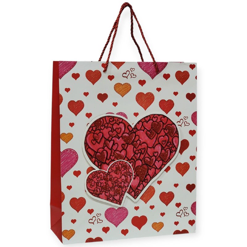 BOLSA DE REGALO GRANDE 30X12X41.5CMCM SAN VALENTIN