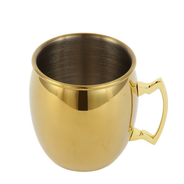 TAZA DE COCTEL MOSCOW MULE PARA BAR DE ACERO INOXIDABLE DISEÑO LISA 20OZ