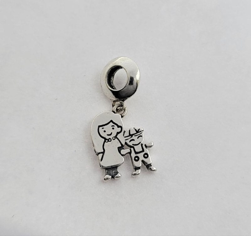 PCHARM3066 FORMA MADRE E HIJO PANDORA PLATA 9.25