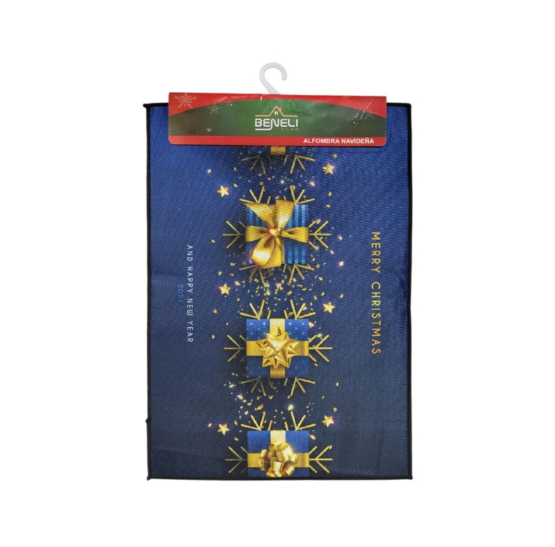 ALFOMBRAS DECORATIVAS NAVIDEÑAS PARA PISO ELEGANTES Y FESTIVAS 40X60CM, CREAN UNA ATMOSFERA MAGICA EN TU ENTRADA, COCINA O PASILLO BENELI HOME