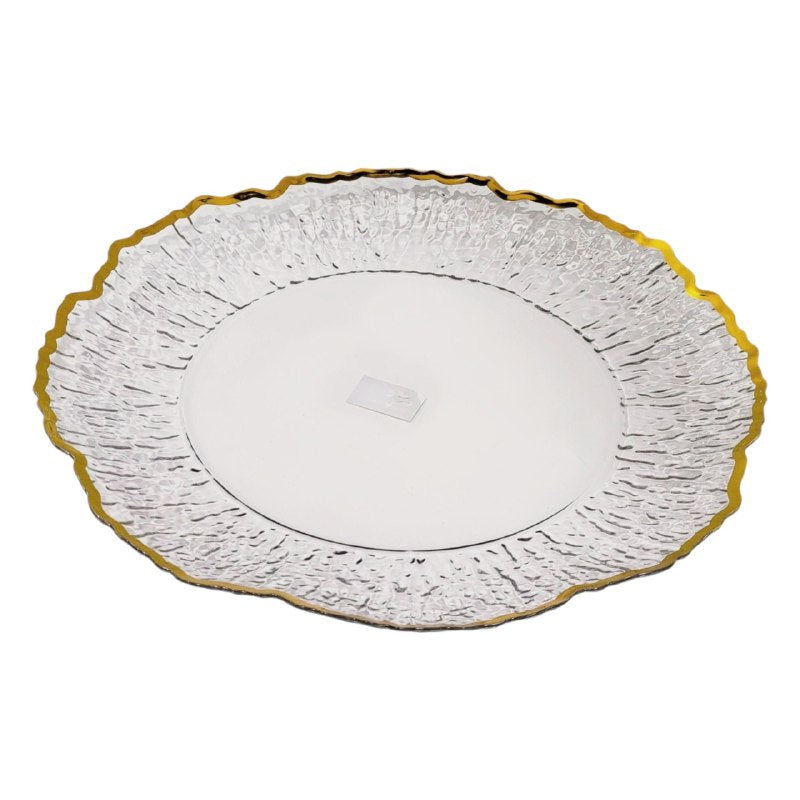 PLATO DE CARGA DECORATIVO NAVIDEÑO ROJIZOS 31X31CM