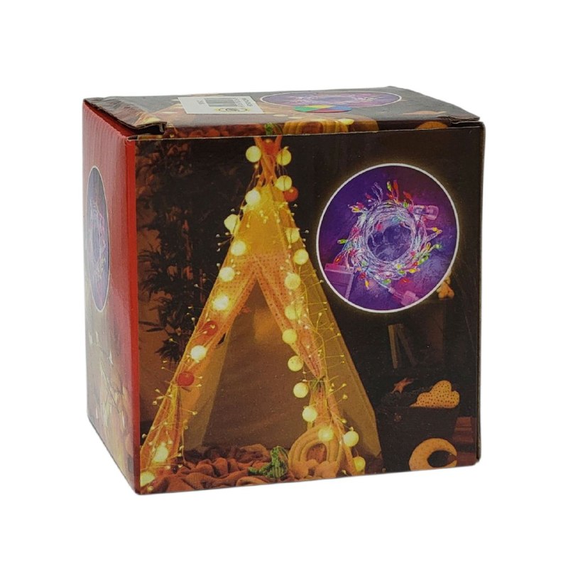 LUCES DECORATIVAS NAVIDEÑAS PARA INTERIORES O EXTERIORES LED BLANCA Y AMARILLA 9X7.5X9CM