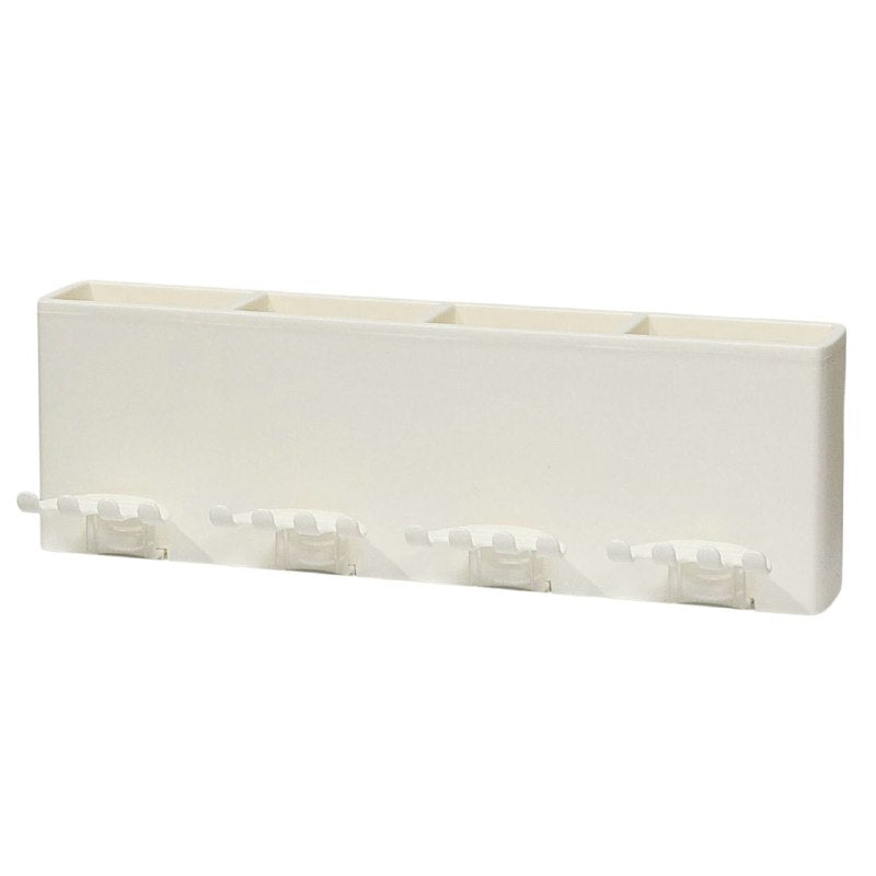 ESTANTE ORGANIZADOR PARA BAÑO CON DEPOSITO PARA CEPILLO DE DIENTES Y UTENSILIOS DE BELLEZA, INCLUYE 4 VASOS PARA ENJUAGAR, FACIAL DE LIMPIAR GOOD LIFE