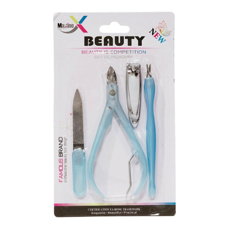 SET DE PEDICURA DE 4 PIEZAS QUE ELIMINAN CALLOS, ALISAN LA PIEL Y MANTIENEN TUS UÑAS IMPECABLES MAXINE BEAUTY