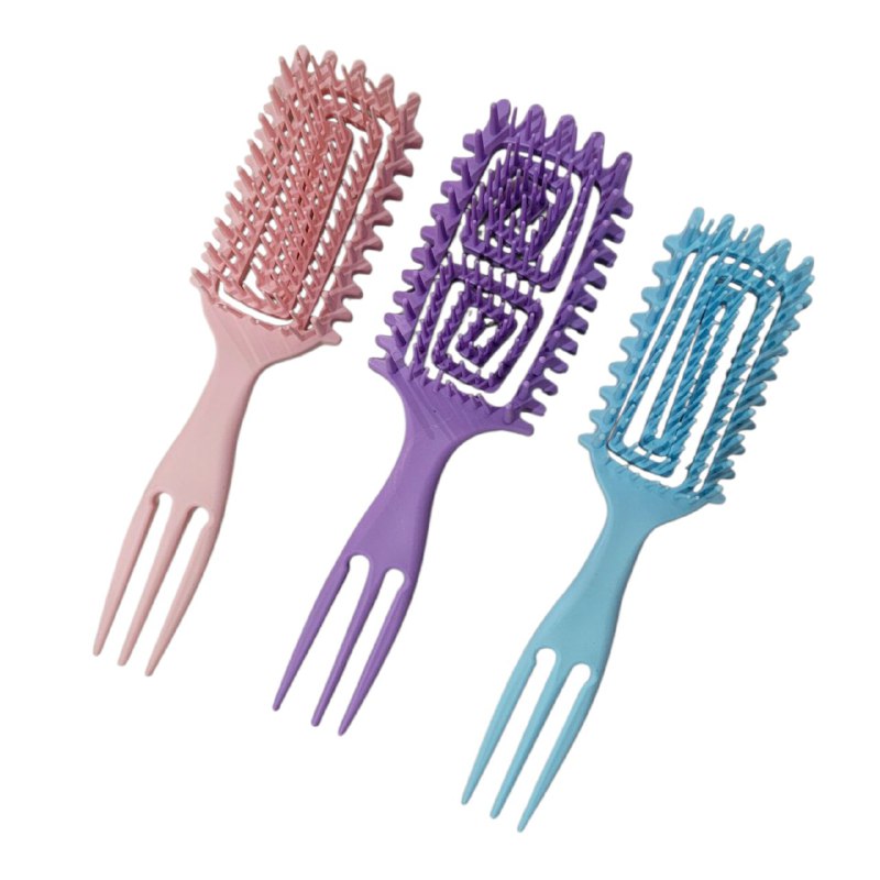 CEPILLO PARA EL CABELLO DESENREDANTE, DEFINIDOR DE RIZOS, 3 COLORES STAY BEAUTIFUL
