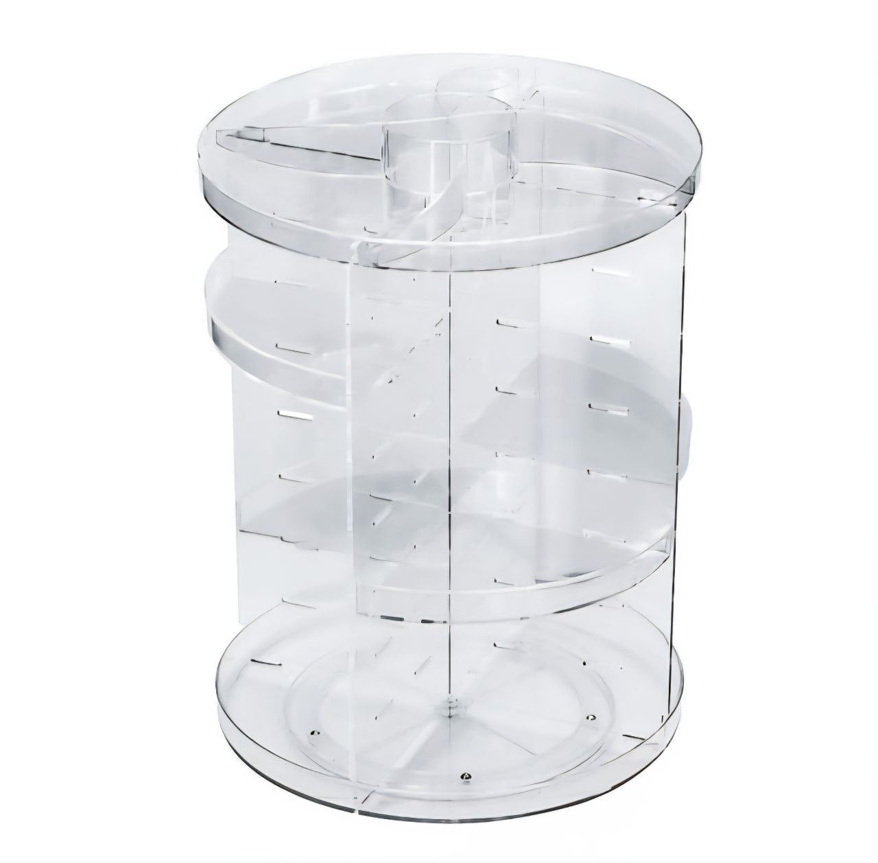 ORGANIZADOR DE MAQUILLAJE TIPO ESTANTE GIRATORIO 24CMX 30CM