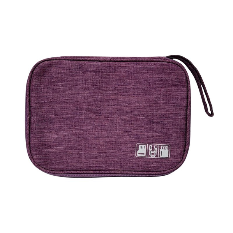 BOLSO ECONOMICO ORGANIZADOR DE CABLES O RELOJ IMPERMEABLE 4 COLORES TABU 25X19X2CM