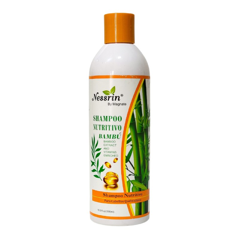 SHAMPOO DE EXTRACTO DE BAMBU PARA CABELLO QUEBRADIZO NESSRIN 500ML
