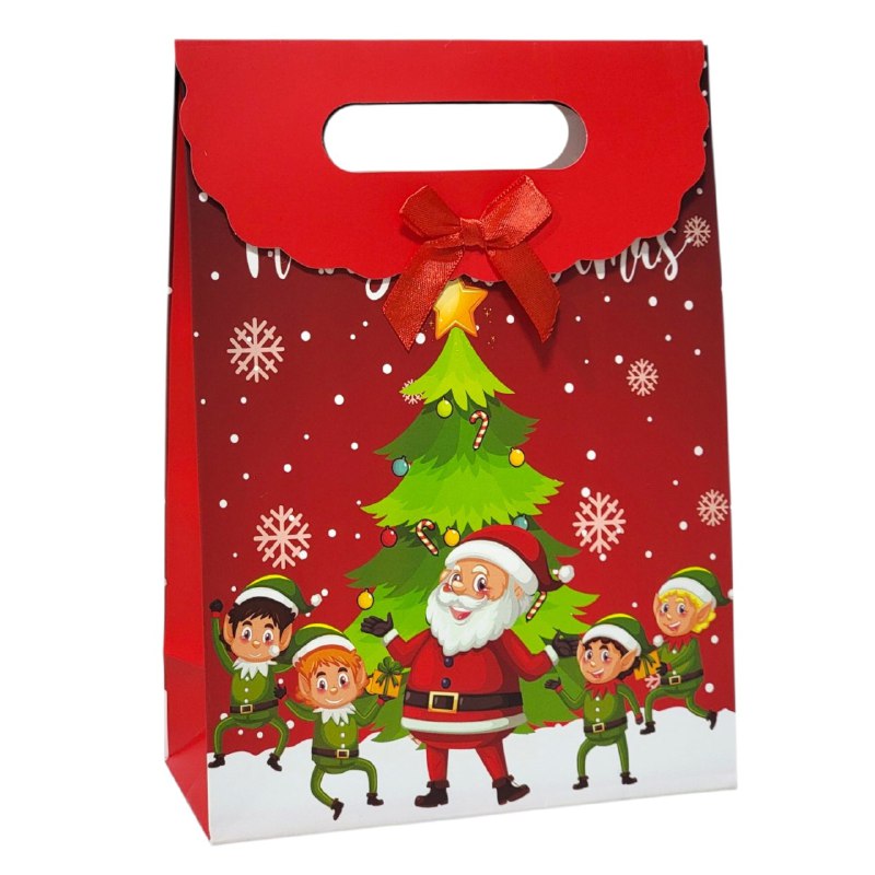 BOLSA DE REGALO NAVIDEÑA MEDIANO 29X19CM