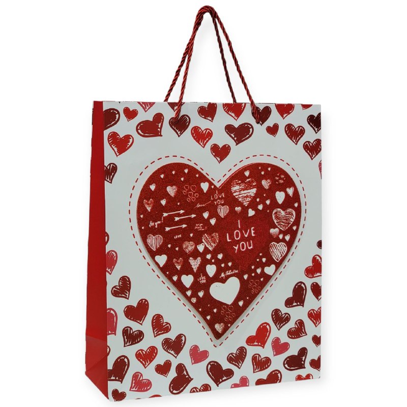 BOLSA DE REGALO GRANDE 30X12X41.5CMCM SAN VALENTIN