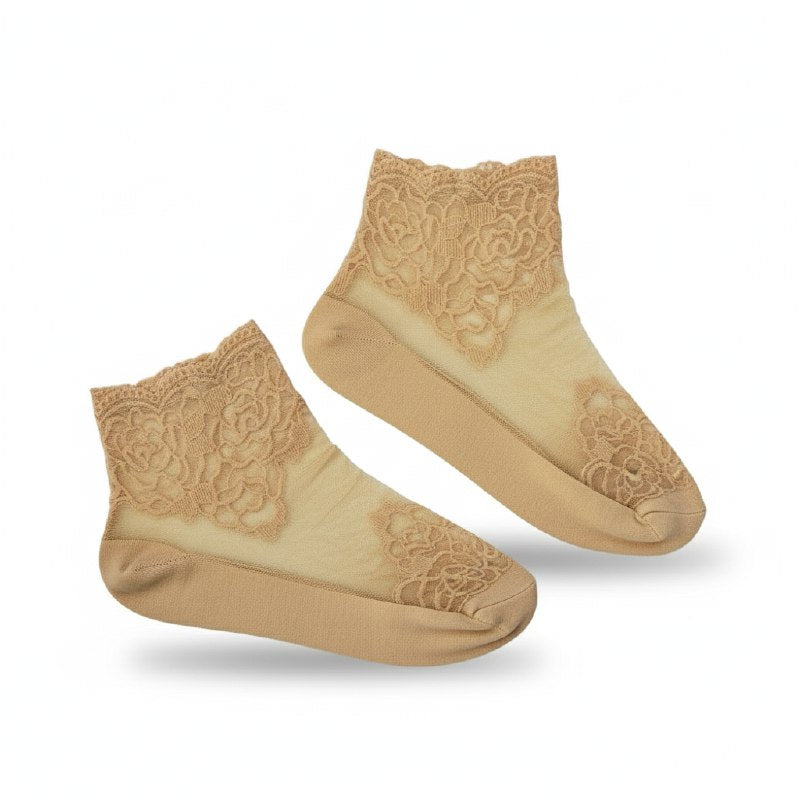 MEDIAS DE CORTE BAJO TRANSPIRABLES ANTIDESLIZANTES PARA MUJERES TALLA UNICA STAY BEAUTIFUL, 5 ESTILOS