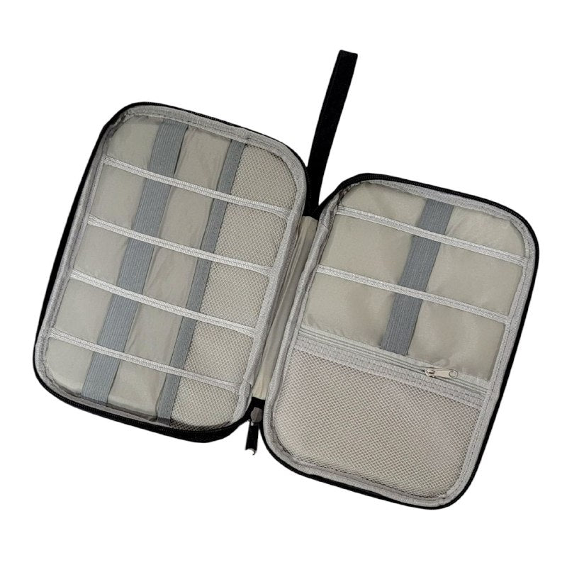 BOLSO ECONOMICO ORGANIZADOR DE CABLES O RELOJ IMPERMEABLE 4 COLORES TABU 25X19X2CM