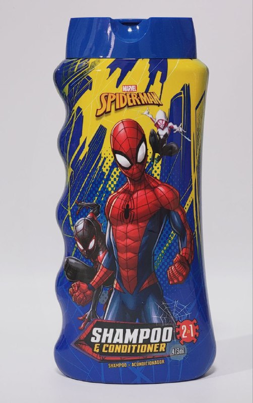 SHAMPOO PARA EL CABELLO 2 EN 1 Y ACONDICIONADOR MARVEL SPIDERMAN 473ML