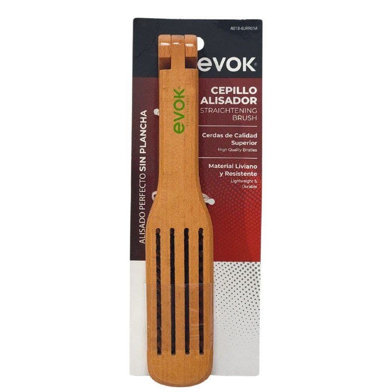 CEPILLO ALISADOR CON CERDAS DE CALIDAD SUPERIOR, LIVIANO Y RESISTENTE EVOK 23CM