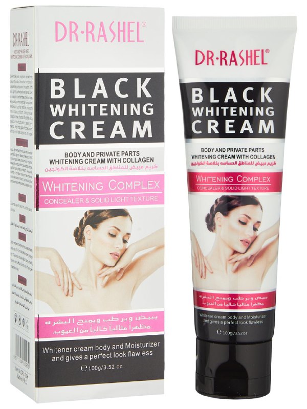 CREMA CORPORAL, CREMA DE CUERPO BLANQUEADORA DE CUERPO Y PARTES PRIVADAS DR RASHEL 100G