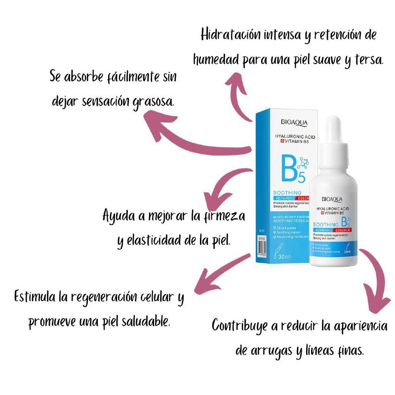 SUERO FACIAL ANTIENVEJECIMIENTO PARA LINEAS FINAS Y ARRUGAS BIOAUA 30ML