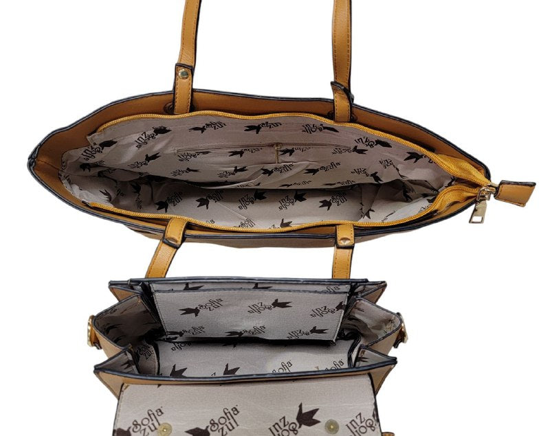 CARTERA ECONOMICA EN SET 3 PIEZAS SOFIAZUL