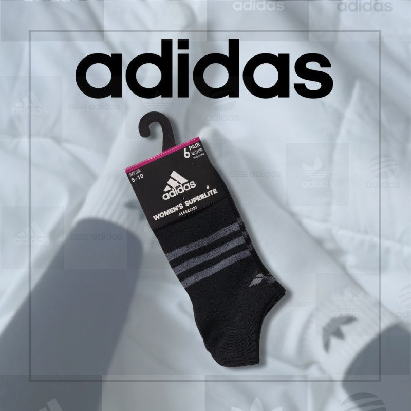 CALCETA TOBILLERA ORIGINAL ADIDAS 6 PARES SIZE 5-10