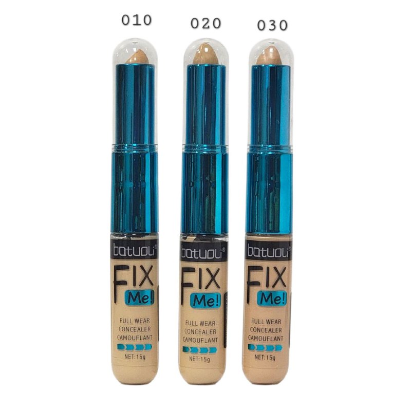 CORRECTOR CONCEALER BATUOLI 15G (DUPE DE MAYBELLINE) FLUIDO LIGERO DE COBERTURA PERFECTA, DIFUMINA IMPERFECCIONES DURADERO HASTA 24H, ACABADO MATTE NATURAL