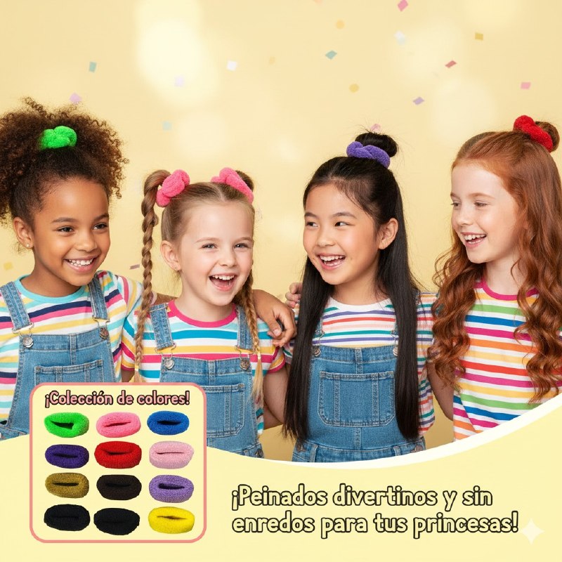 COLAS ANCHAS PARA EL CABELLO EN PAQUETE DE 12UND