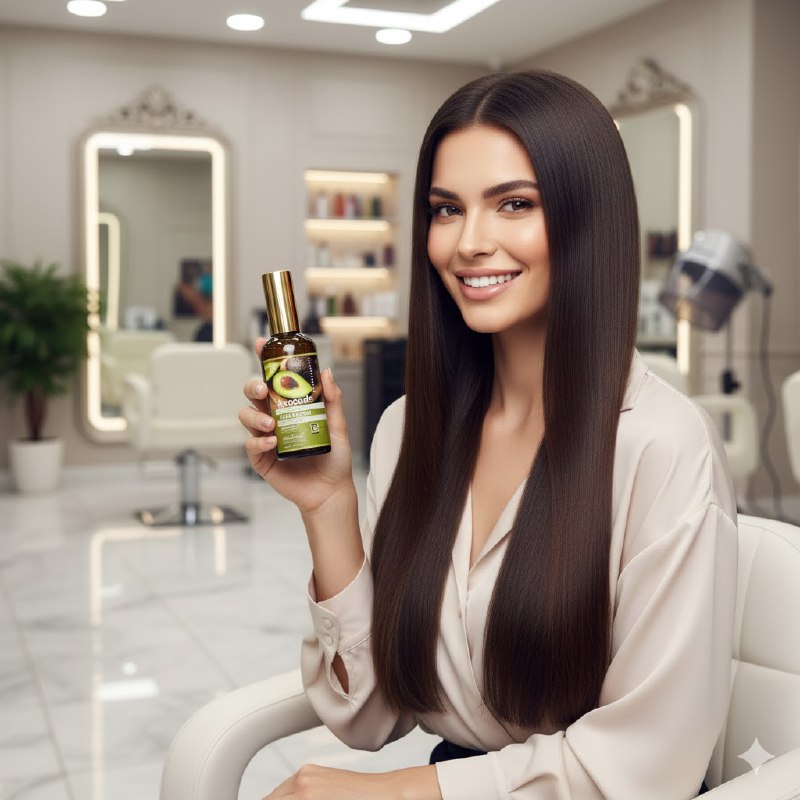 ACEITE PARA EL CABELLO, SUERO CAPILAR HIDRATANTE DE AGUACATE, COLAGENO Y VITAMINA E 100ML, NUTRE PROFUNDAMENTE Y REPARA EL PELO DAÑADO DEJANDOLO SUAVE, FUERTE Y CON BRILLO KERATINE QUEEN