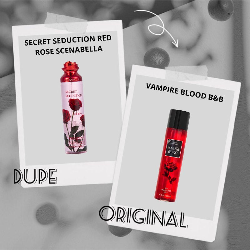 SPLASH SECRET SEDUCTION RED ROSE SCENABELLA 250ML (M) (AROMA SIMILAR B&B VAMPIRE BLOOD)