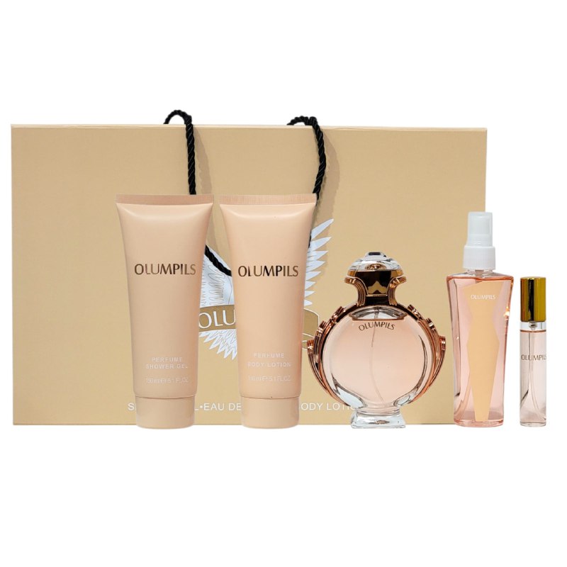 SET OLUMPILS EDP 100ML, EDP 15ML, SPLASH 100ML, SHOWER GEL 150ML, BODY LOTION 150ML (M)