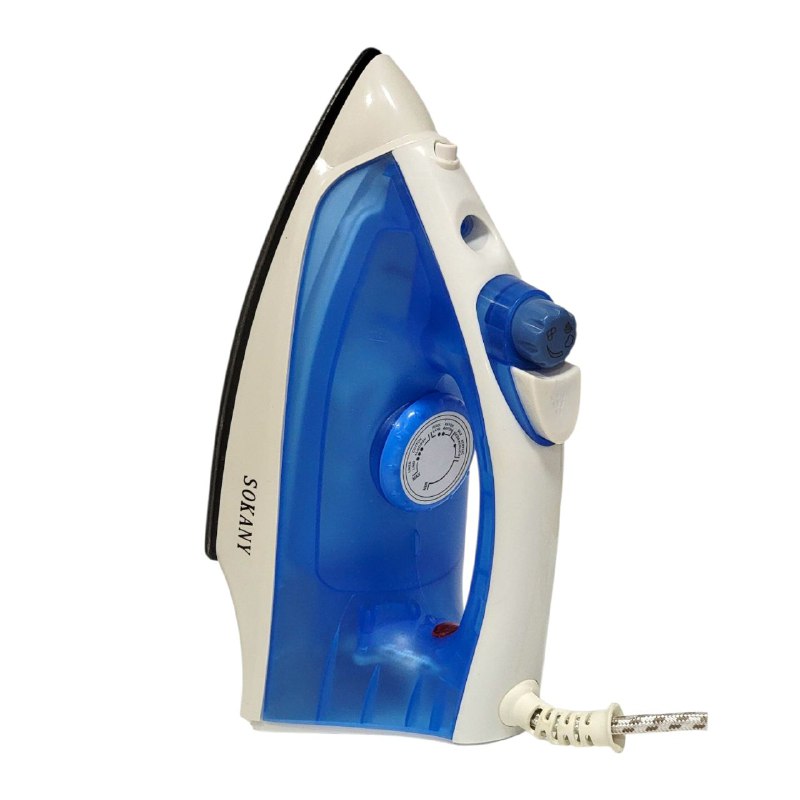 MAQUINA PLANCHA DE ROPA, PLANCHA DE VAPOR FUNCION DE SECADO, VAPOR Y ROCIADO, BOTON DE PULVERIZACION, CONTROL DE TEMPERATURA, TANQUE DE 130ML, 1400W CABLE GIRATORIO, LUZ INDICADORA SOKANY SK-2073