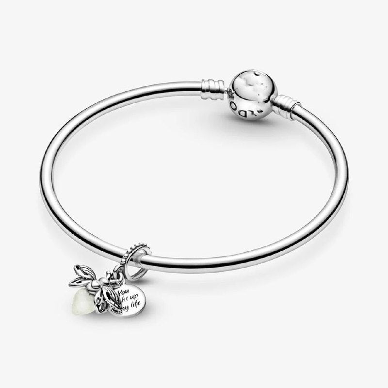 PCHARM2980 FORMA DE LUCIERNAGA PANDORA PLATA 9.25