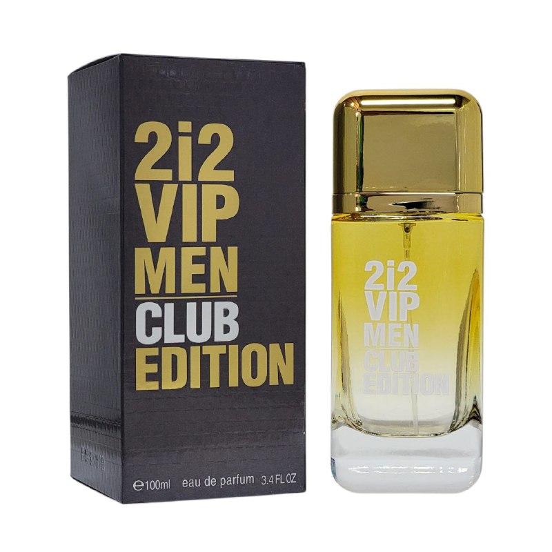 2i2 VIP MEN CLUB EDITION EDP 100ML (H) (AROMA SIMILAR CAROLINA HERRERA 212 VIP MEN CLUB EDITION EDT)