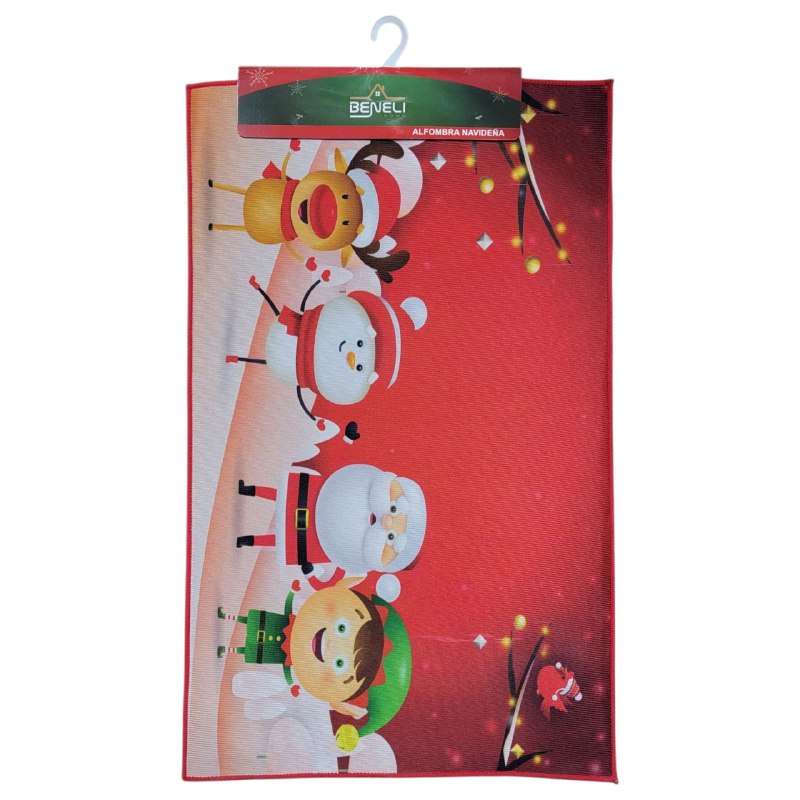 ALFOMBRAS DECORATIVAS NAVIDEÑAS PARA PISO ELEGANTES Y FESTIVAS 50X80CM, CREAN UNA ATMOSFERA MAGICA EN TU ENTRADA, COCINA O PASILLO BENELI HOME 6 ESTILOS