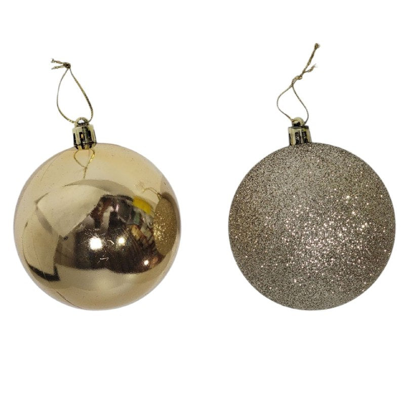 DECORACION ADORNO NAVIDEÑO PAQUETE DE 20 BOLAS DECORATIVAS,8 CM 49X64X49 IDEALES PARA DARLE UN TOQUE UNICO A TU ARBOL DE NAVIDAD